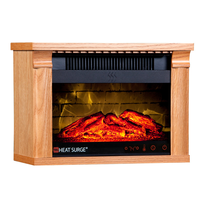 Mini Glo Heat Surge Amish Mantle Fireplace Heat Surge Mini-Glo