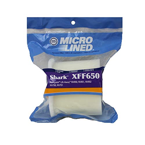 DVC Shark Replacement NV650/NV750 Foam & Felt Filters. Replaces Part #XFF650, Part EUR-1483
