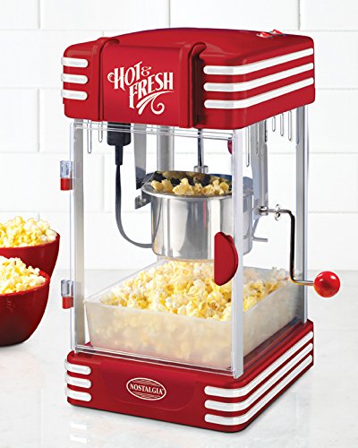 Nostalgia Air Pop Hot Air 4 oz. Red Countertop Popcorn Machine