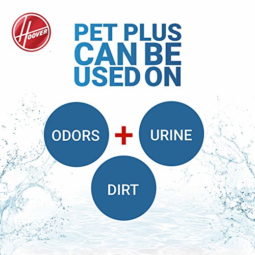 Hoover PET PLUS Concentrated Formula, 120oz Pet Stain and Odor Remover Red Vacuums