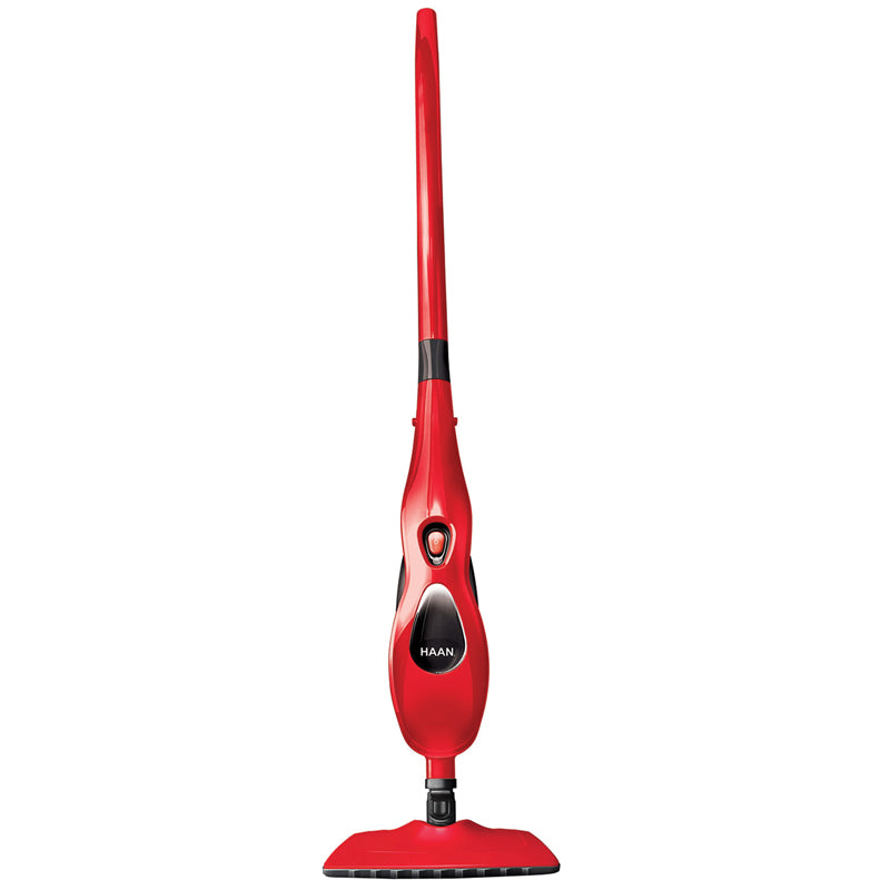 Haan Steamer, Mop Low Profile Swivel Head W/2 Pads SKU SI75 Red Vacuums