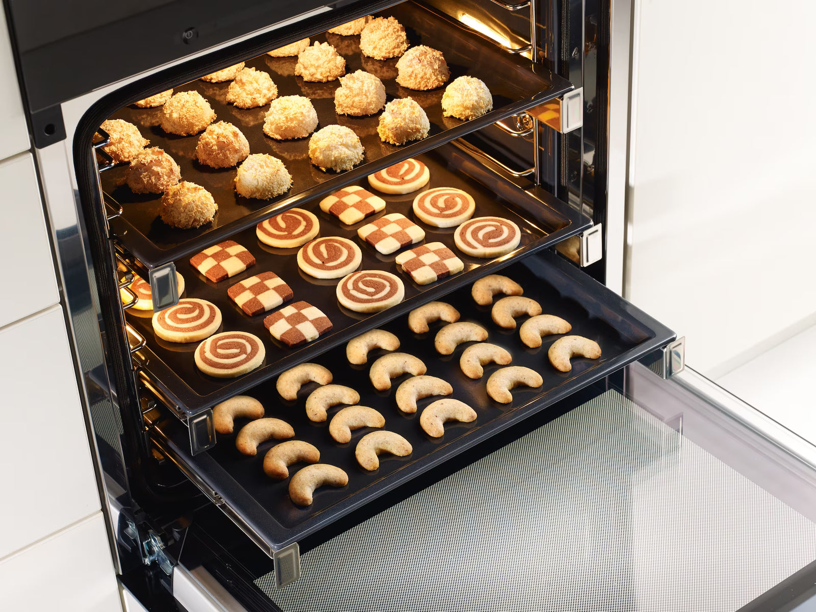 Miele Self Clean ready FlexiClip telescopic runners HFC72, SKU 9520670