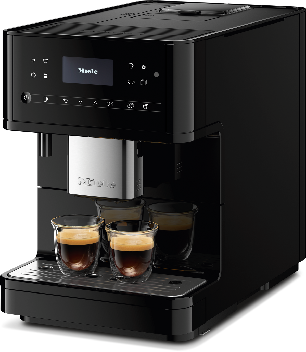 Miele CM 6160 MilkPerfection Obsidian Black Countertop Coffee Machine - image 2