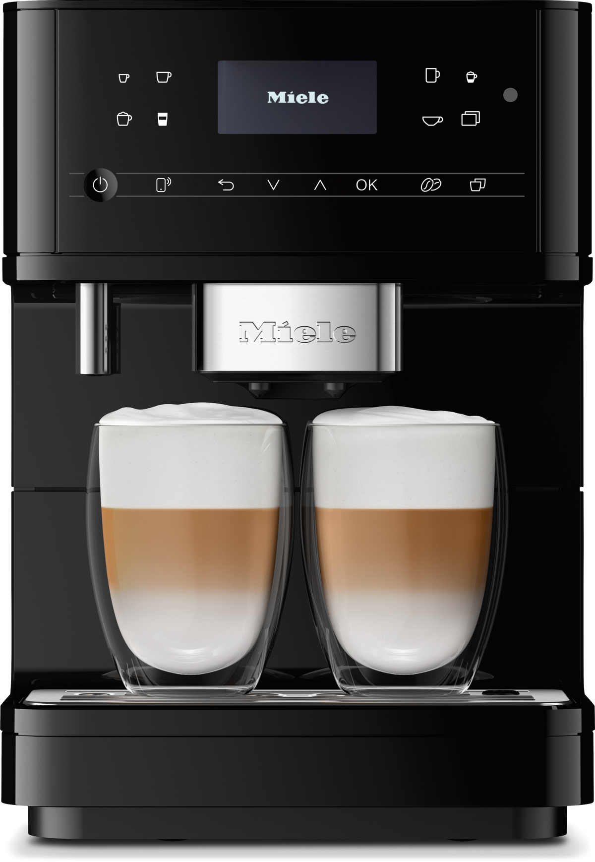 Miele CM 6160 MilkPerfection Obsidian Black Countertop Coffee Machine - image 1