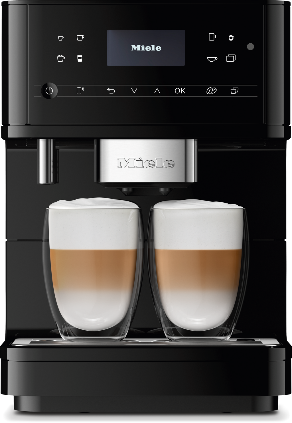Miele CM 6160 MilkPerfection Obsidian Black Countertop Coffee Machine - image 1