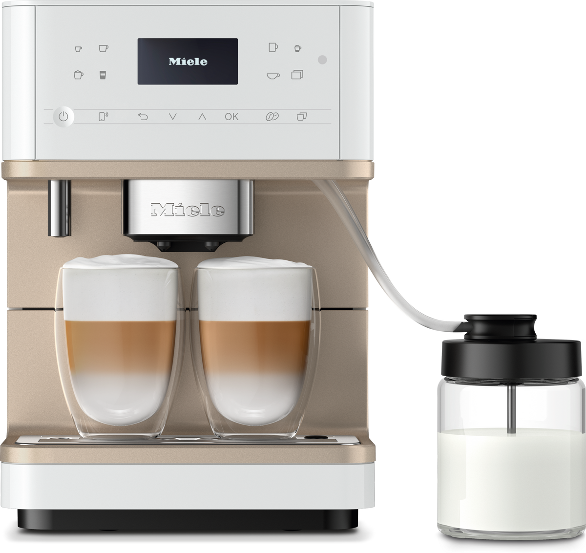 Miele CM 6360 MilkPerfection Lotus White Countertop Coffee Machine - image 1