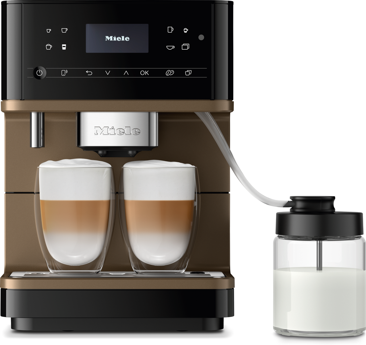 Miele CM 6360 MilkPerfection Obsidian Black Bronze Pearl Countertop Coffee Machine - image 1