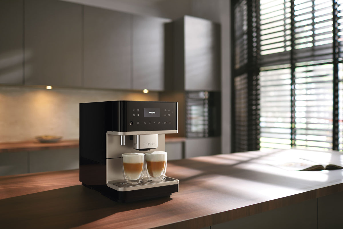 Miele CM 6360 MilkPerfection Obsidian Black CleanSteel Countertop Coffee Machine - image 7
