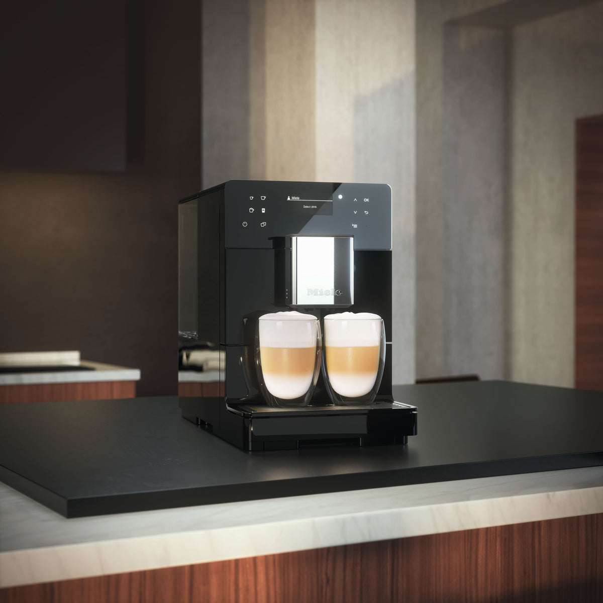 Miele CM 5510 Silence Silver Matte Metallic Countertop Coffee Machine - Miele feature image 2