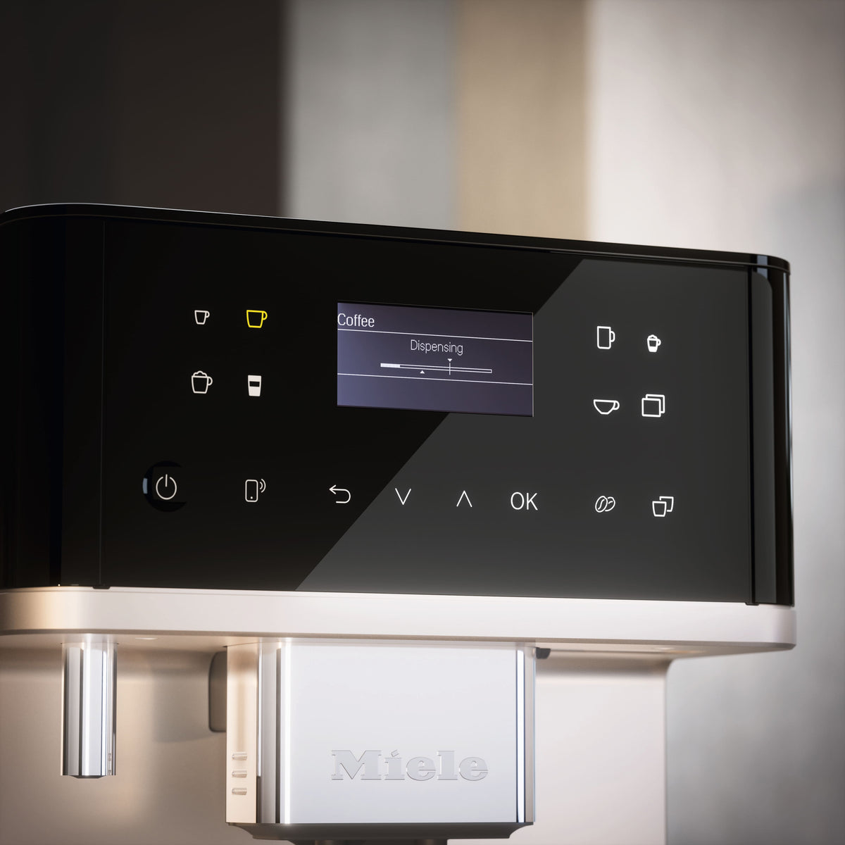 Miele CM 6360 MilkPerfection Obsidian Black Bronze Pearl Countertop Coffee Machine - Miele feature image 8