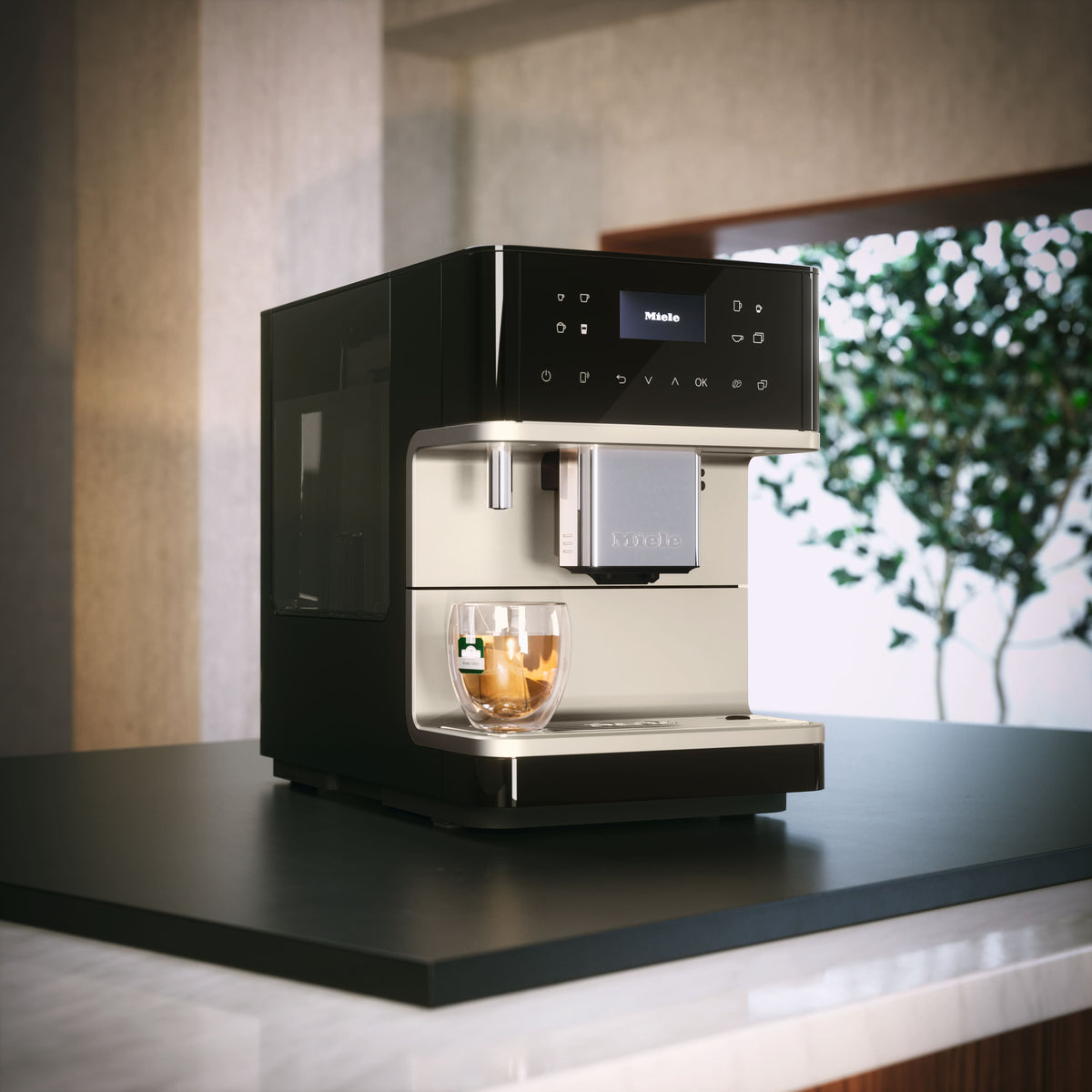 Miele CM 6360 MilkPerfection Obsidian Black Bronze Pearl Countertop Coffee Machine - Miele feature image 4