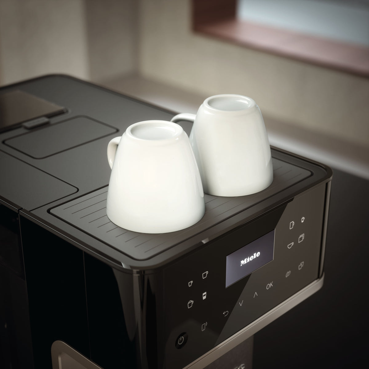 Miele CM 6360 MilkPerfection Obsidian Black Bronze Pearl Countertop Coffee Machine - Miele feature image 6