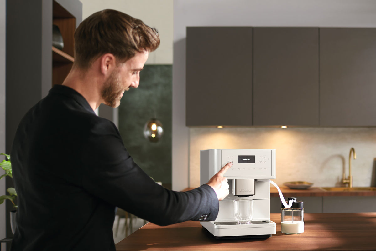 Miele CM 6160 MilkPerfection Lotus White Countertop Coffee Machine - image 8