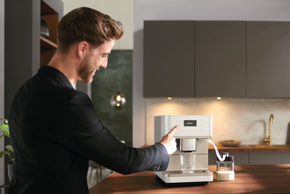 Miele CM 6360 MilkPerfection Lotus White Countertop Coffee Machine - image 8
