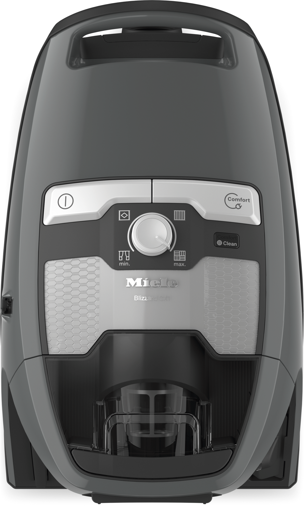 Miele Blizzard CX1 Pure Suction Bagless Canister Vacuum Cleaner, Graphite Grey - SKU 10829430, 41KRE030USA
