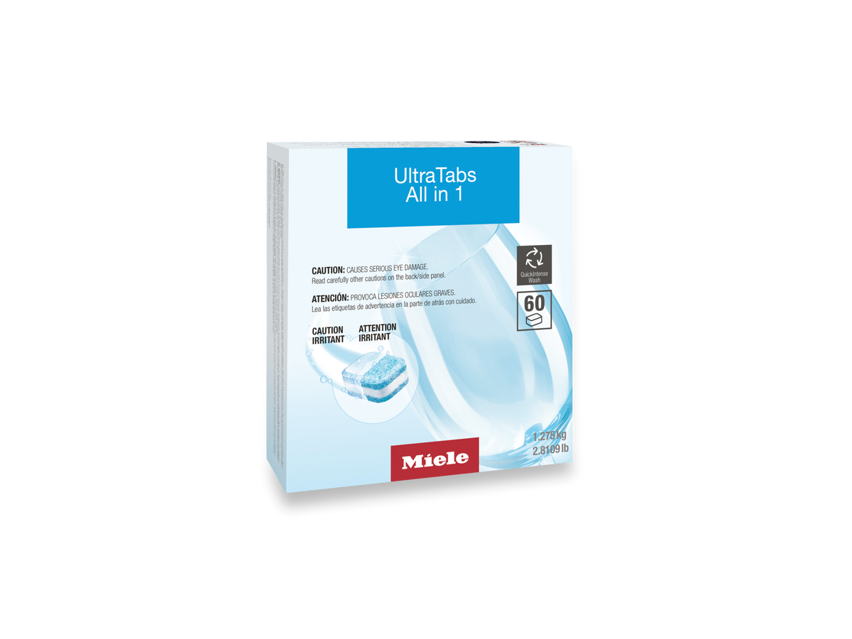 Miele UltraTabs All in 1 Dishwasher Detergent 60 Tablets GS CL 0607 T – 12738130