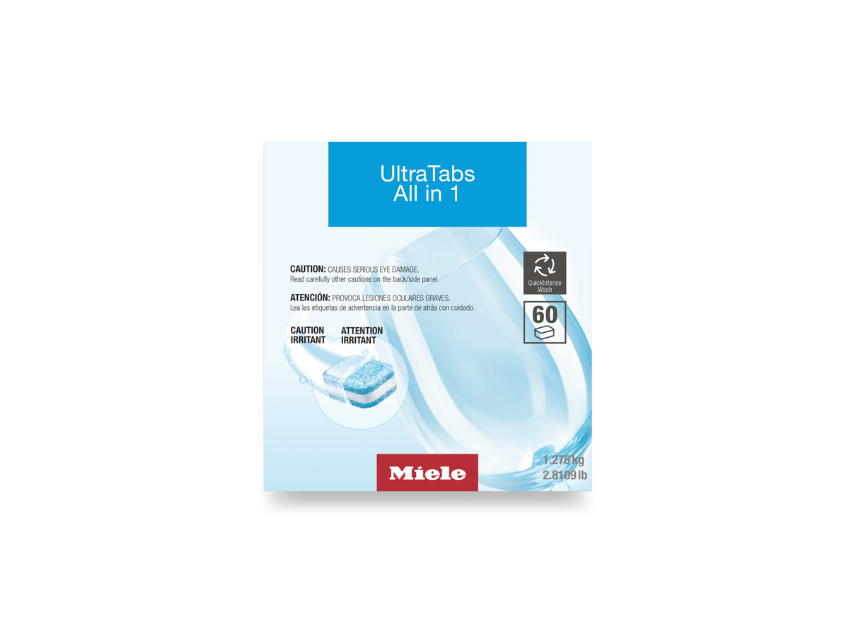 Miele UltraTabs All in 1 Dishwasher Detergent 60 Tablets GS CL 0607 T – 12738130