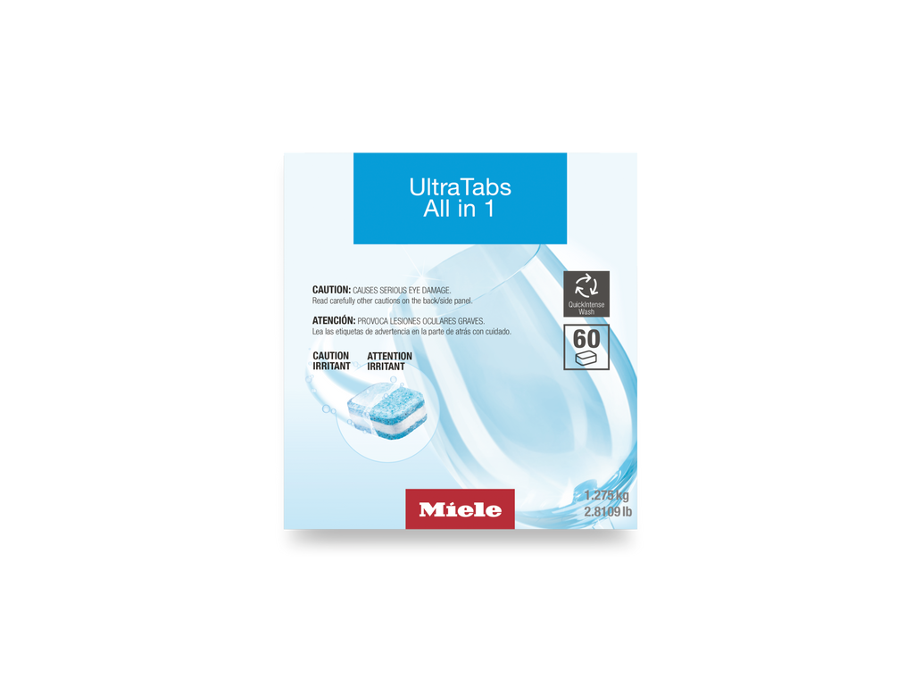 Miele UltraTabs All in 1 Dishwasher Detergent 60 Tablets GS CL 0607 T – 12738130