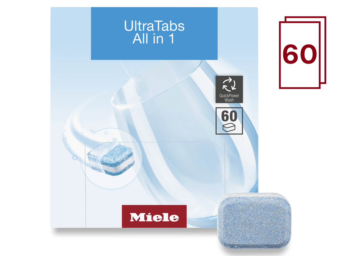 Miele UltraTabs All in 1 Dishwasher Detergent 60 Tablets GS CL 0607 T – 12738130