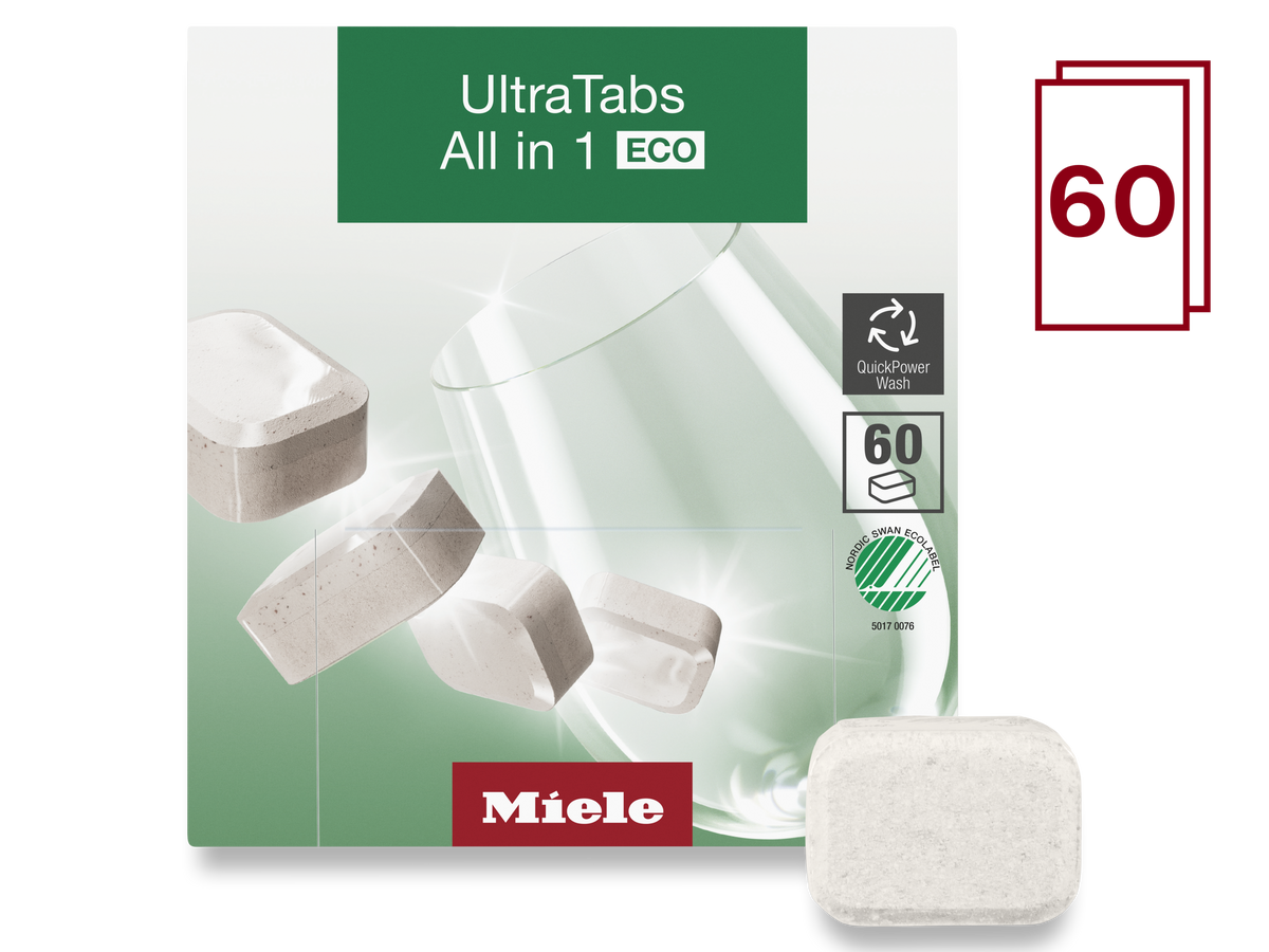 Miele UltraTabs All in 1 ECO Dishwasher Detergent 60 Tablets GS CL 0602 T E – 12190960