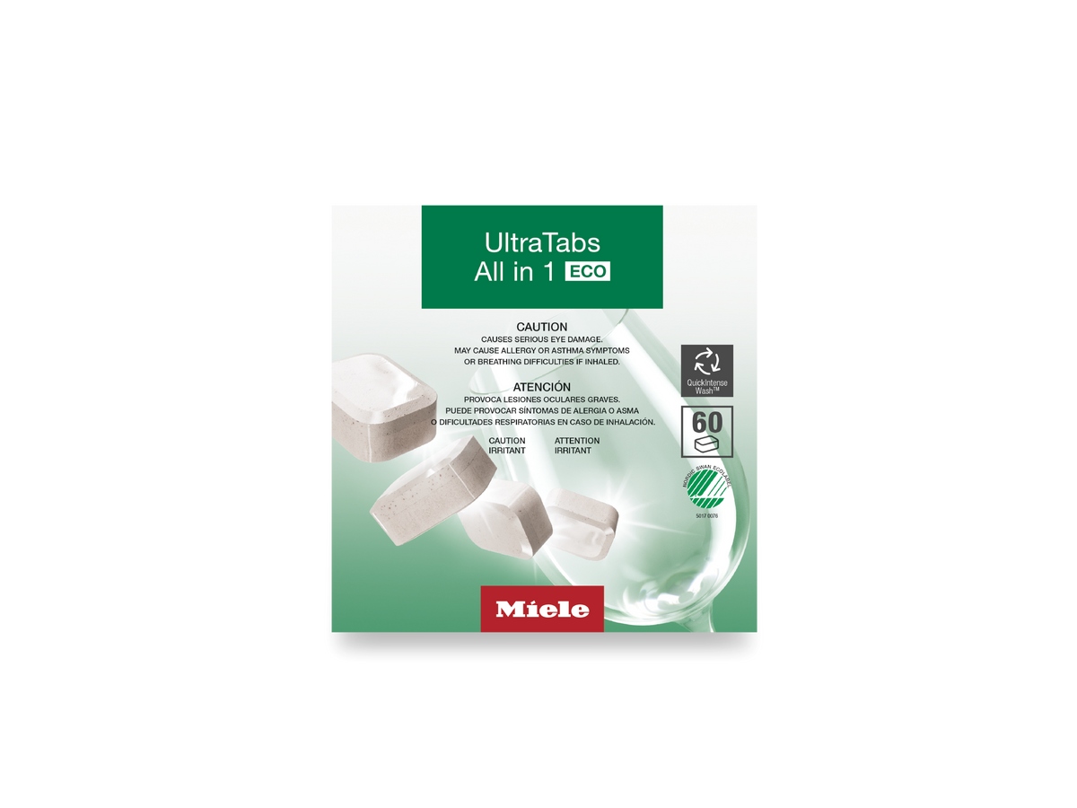 Miele UltraTabs All in 1 ECO Dishwasher Detergent 60 Tablets GS CL 0602 T E – 12190960