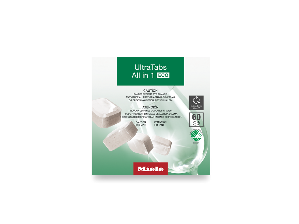 Miele UltraTabs All in 1 ECO Dishwasher Detergent 60 Tablets GS CL 0602 T E – 12190960
