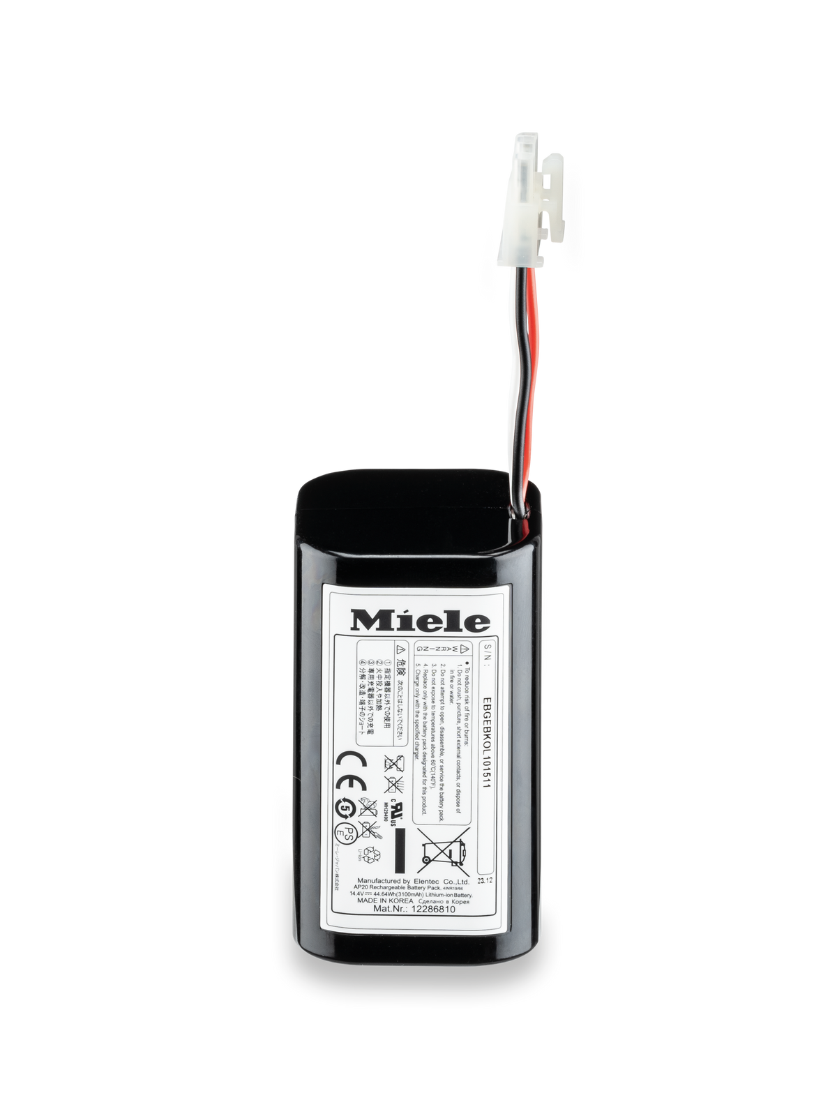 Miele RX2/RX3-LA20 Replacement Lithium-Ion Robot Vacuum Battery 12689280