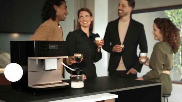 Miele CM 6360 MilkPerfection Obsidian Black CleanSteel Countertop Coffee Machine - image 4