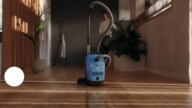 Miele Classic C1 Turbo Team PowerLine, Tech blue SKU 41BAN044USA