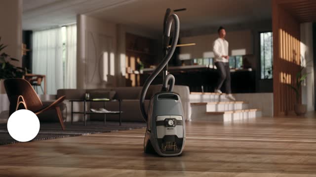 Miele Blizzard CX1 Pure Suction Bagless Canister Vacuum Cleaner, Graphite Grey - SKU 10829430, 41KRE030USA