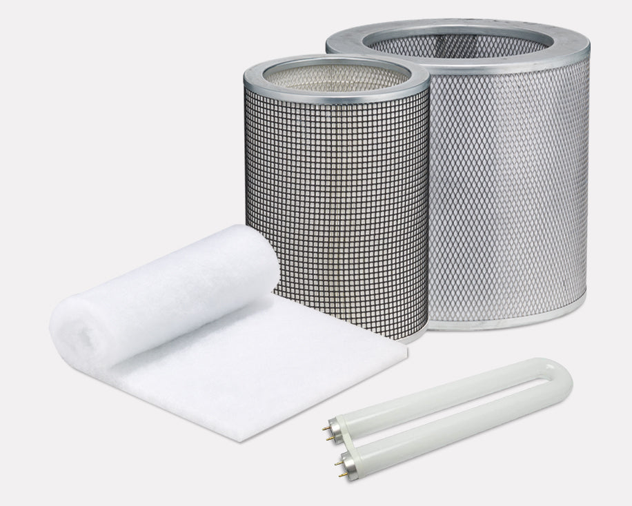 Airpura Prefilter + 18 lb Carbon + Super HEPA + UV Germicidal Lamp Bundle - official Airpura image 1