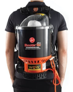 Hoover Commercial HEPA Backpack Shoulder Vacuum 6.4Qt, C2401