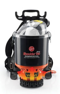 Hoover Commercial HEPA Backpack Shoulder Vacuum 6.4Qt, C2401
