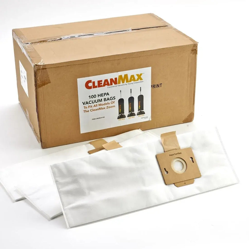 CleanMax ZM-200 HEPA Media Vacuum Bags 100-Count CMZM-H100