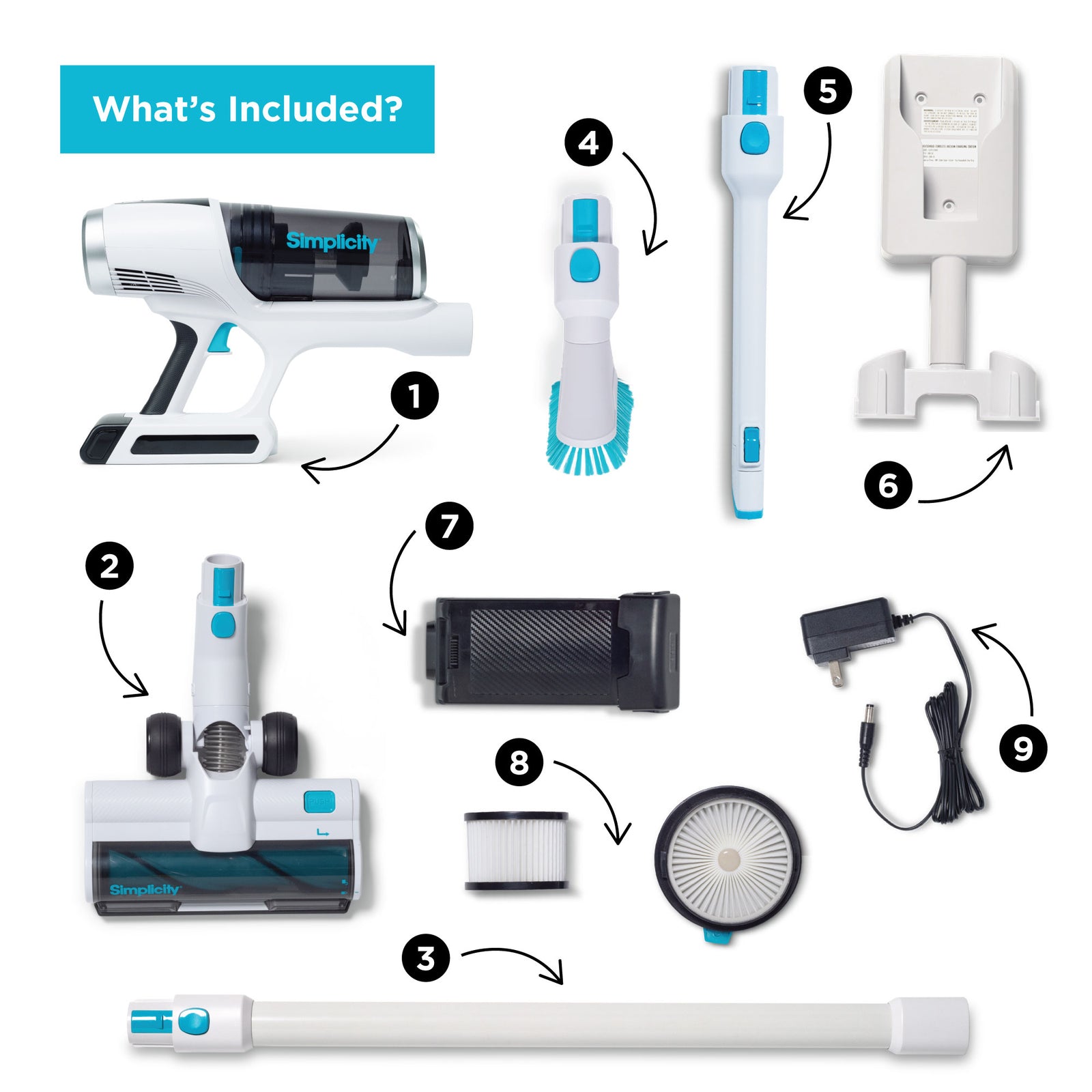 Simplicity S67 Cordless Stick Vacuum S67