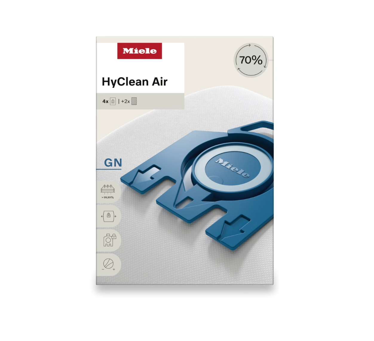 Miele GN HyClean Air 4 vacuum bags SKU 12618920