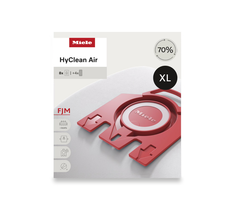 Miele FJM XL HyClean Air 8 vacuum bags, SKU 12901920