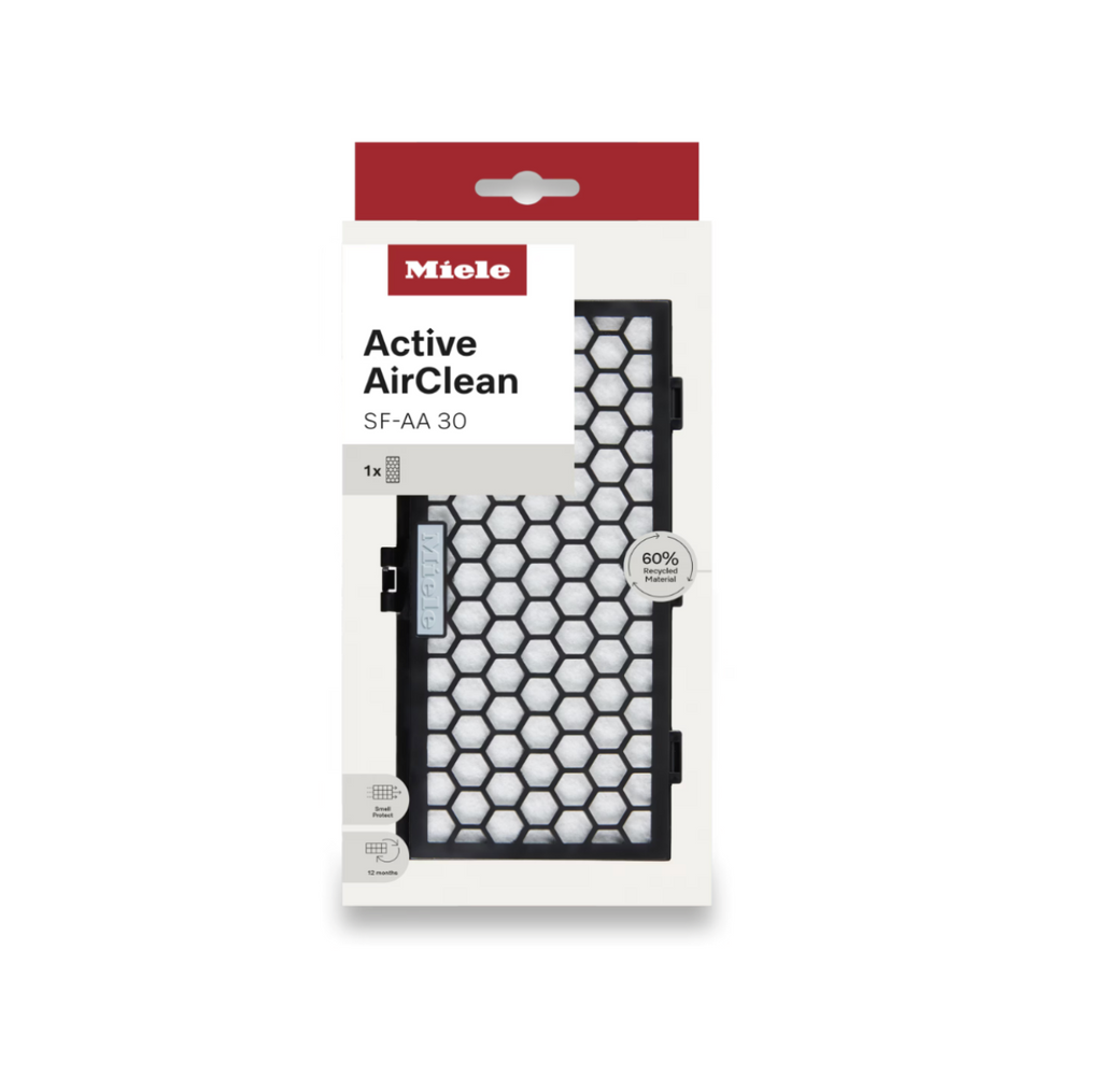 Miele Active AirClean filter packaging on a white background