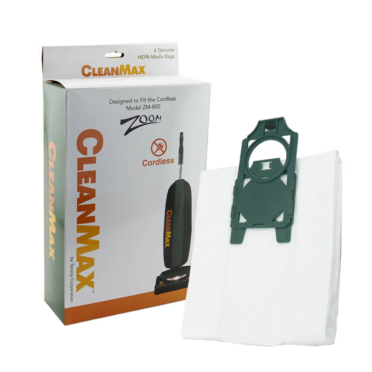 CleanMax CLH-6 Zoom self-sealing HEPA media vacuum bags 6-pack