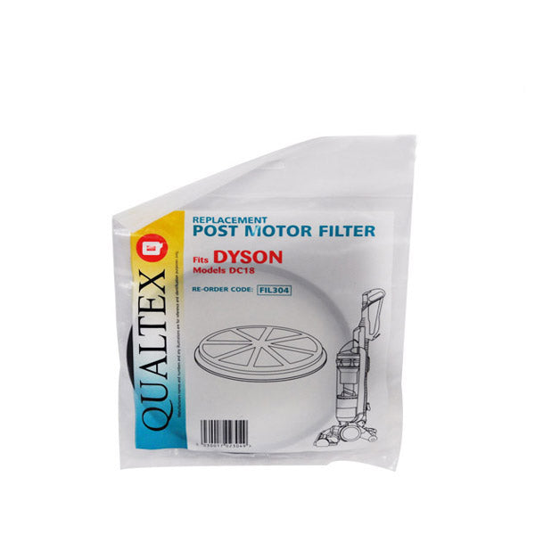Filtro post-motor Qualtex FIL304 compatible con Dyson DC18 Pieza 10-2322-05