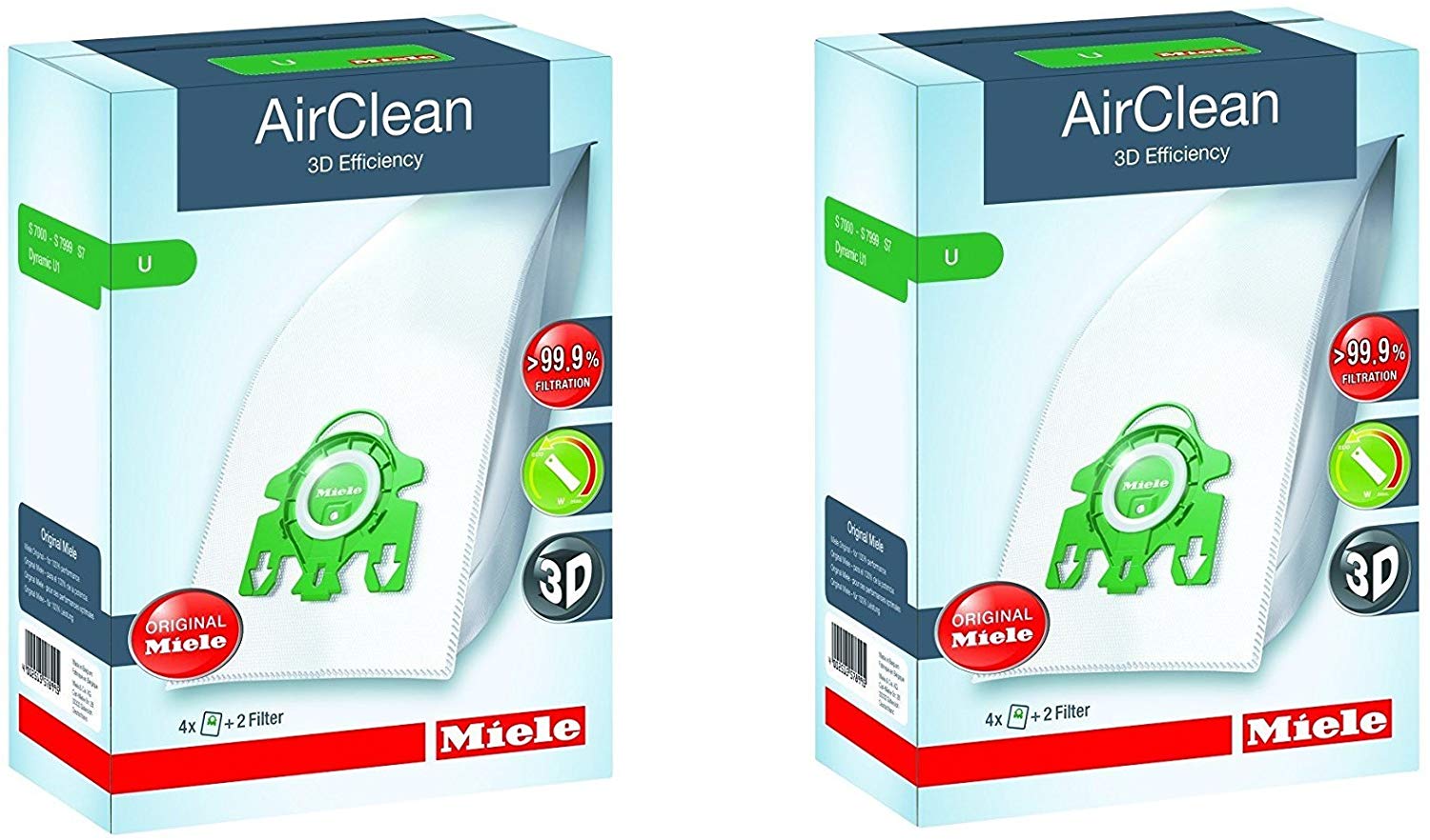 Miele Type U AirClean 3D Efficiency Dustbags Part 10123230