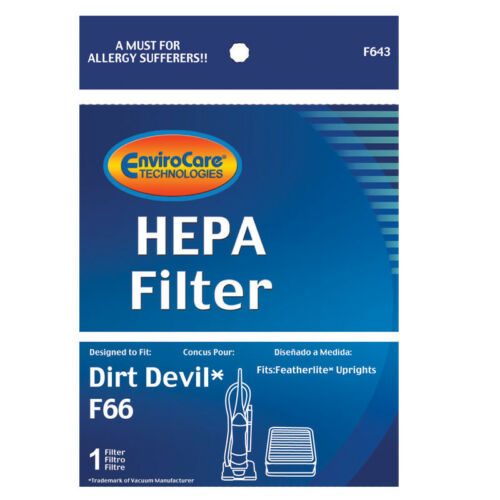 DIRT DEVIL F66 BAGLESS UPRIGHT, FILTER-FOAM, F643, Qty-1