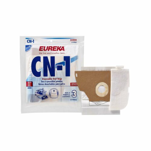 3pk OEM Eureka Type CN-1 Canister Paper Bags GE6851, 6852 Part 61980B-6