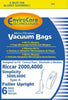 Riccar, Simplicity Paper Bags, Riccar 2000/4000/Sim 5000/Vibrance Generic Part 845, 845-12