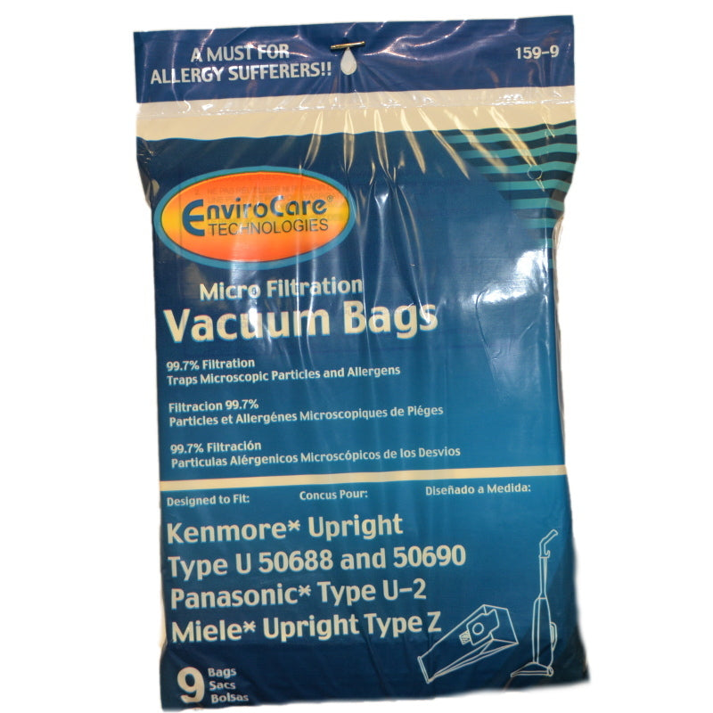 Kenmore 50688 HB Micro Type Z U2 Vacuum Bags Part 159, 159-9