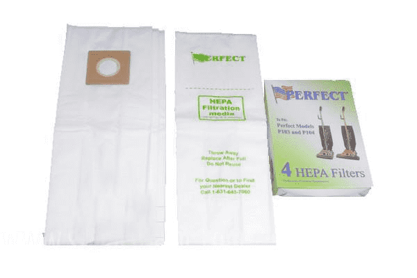 Perfect, Titan Upright Vacuum Hepa Filter Bags 4 Pk, Part 17-2401-02