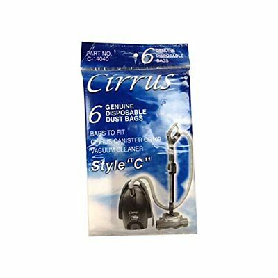6 Pk Cirrus CR109 Canister Vacuum Cleaner Style C, Paper Bag part ZW03041-42
