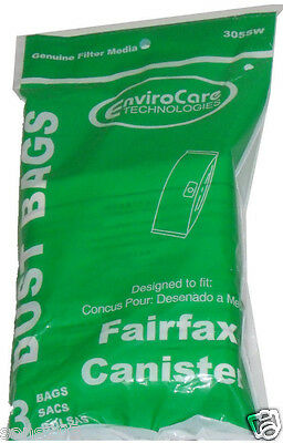 3 bolsas para aspiradora Fairfax S1 y TrendVac Canister SCPD7. Parte 305SW