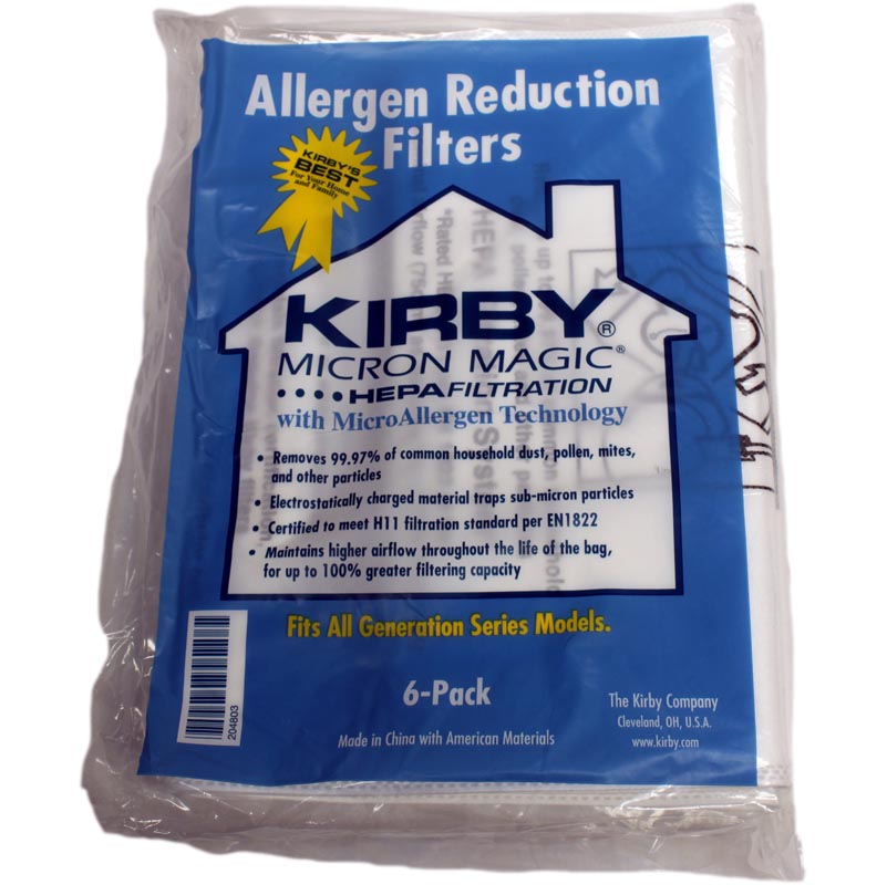 Kirby 3M Ultimate G Diamond Vacuum Cleaner 6 Bags Part 204803G, 204803