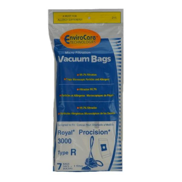 Royal Type R SD30060 Canister Vacuum Bags 7pk Part 215